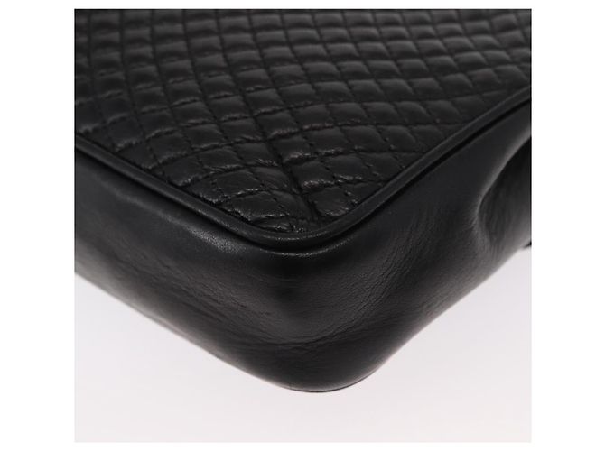BALLY Borsa a Spalla a Catena Pelle Nera Oro Auth 153967 Nero D'oro - vista 13