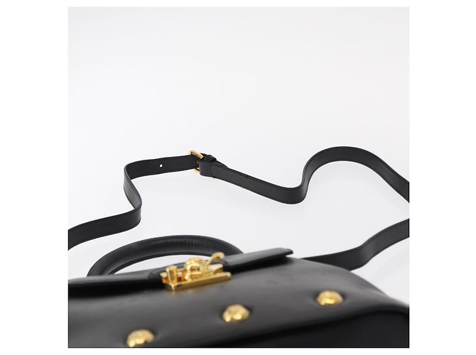 Borsa a mano Salvatore Ferragamo in pelle 2 in 1 nera e oro Auth 152685 Nero D'oro - vista 10