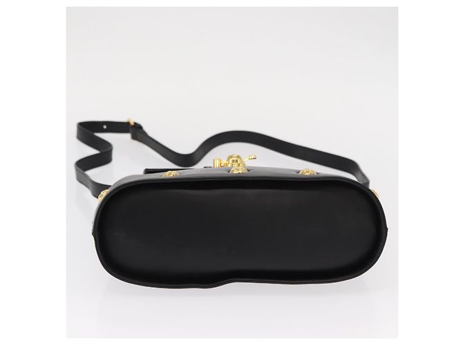 Borsa a mano Salvatore Ferragamo in pelle 2 in 1 nera e oro Auth 152685 Nero D'oro - vista 11