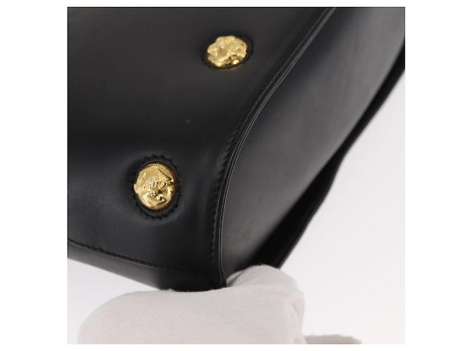 Borsa a mano Salvatore Ferragamo in pelle 2 in 1 nera e oro Auth 152685 Nero D'oro - vista 12