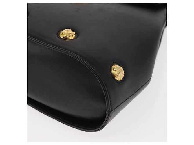 Borsa a mano Salvatore Ferragamo in pelle 2 in 1 nera e oro Auth 152685 Nero D'oro - vista 13