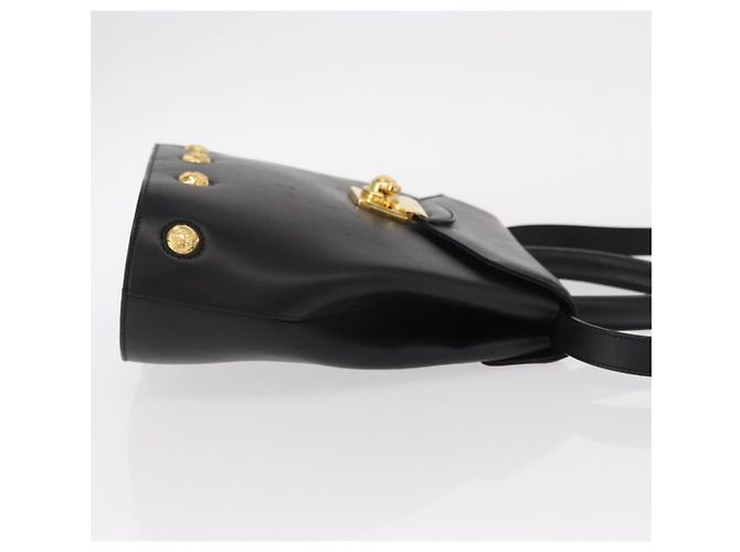 Borsa a mano Salvatore Ferragamo in pelle 2 in 1 nera e oro Auth 152685 Nero D'oro - vista 4