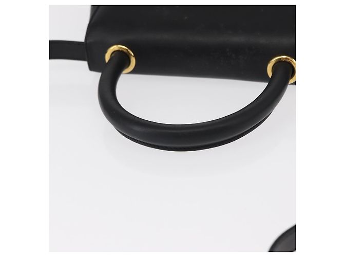 Borsa a mano Salvatore Ferragamo in pelle 2 in 1 nera e oro Auth 152685 Nero D'oro - vista 7