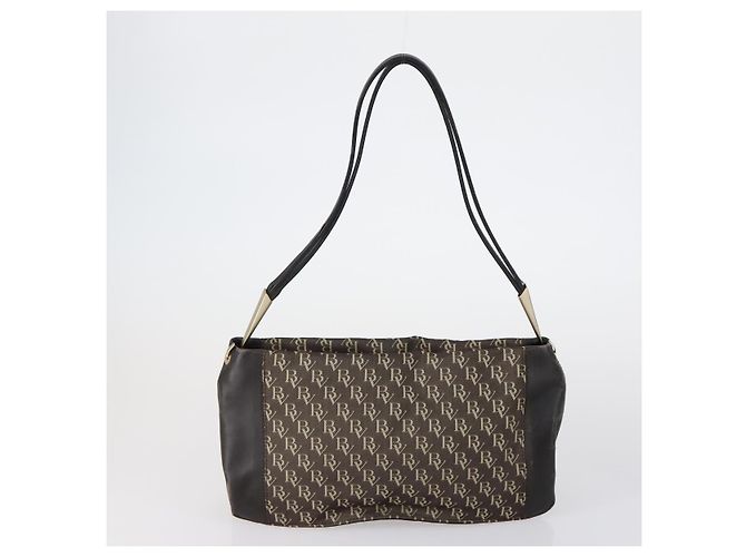 Autre Marque Borsa a Spalla Bottega Veneta in Tela 2 Set Beige Marrone Auth bs31060 - vista 2