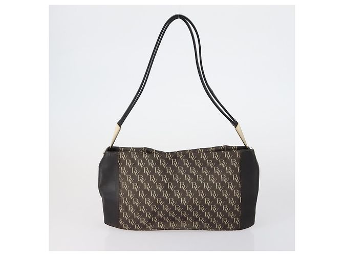 Autre Marque Borsa a Spalla Bottega Veneta in Tela 2 Set Beige Marrone Auth bs31060 - vista 3