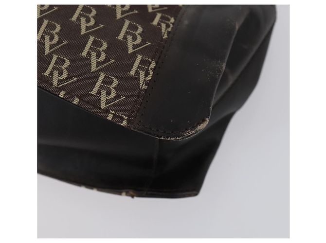 Autre Marque Borsa a Spalla Bottega Veneta in Tela 2 Set Beige Marrone Auth bs31060 - vista 8
