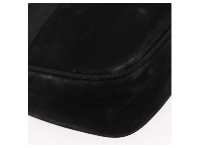 Borsa a Spalla Vala in Pelle Scamosciata Nera e Oro Salvatore Ferragamo Auth gh1251 Nero D'oro - vista 10