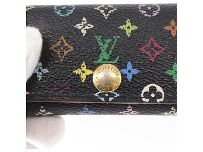 LOUIS VUITTON Monogram Multicolor Multicles 4 Key Case Black M93732 Auth 152246 - view 18
