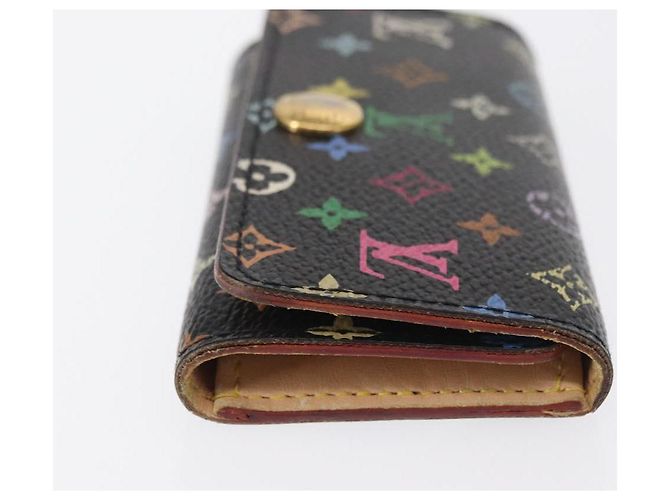 LOUIS VUITTON Monogram Multicolor Multicles 4 Key Case Black M93732 Auth 152246 - view 3