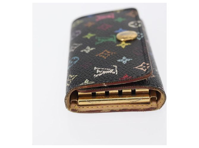 LOUIS VUITTON Monogram Multicolor Multicles 4 Key Case Black M93732 Auth 152246 - view 4