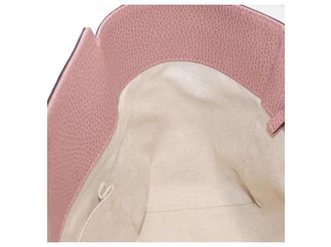 Borsa Tote Swing in pelle grigia e oro GUCCI 354408 Auth 148695 Marrone D'oro - vista 20
