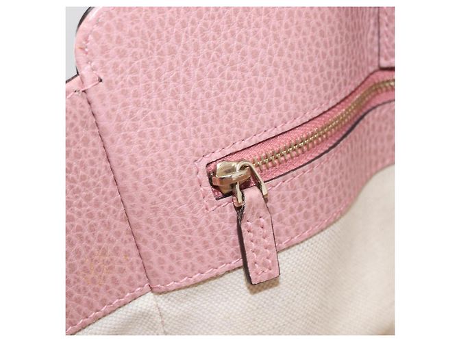 Borsa Tote Swing in pelle grigia e oro GUCCI 354408 Auth 148695 Marrone D'oro - vista 21