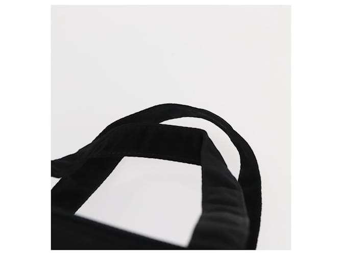 Borsa a mano PRADA in nylon nero argento Auth BA7771 - vista 14