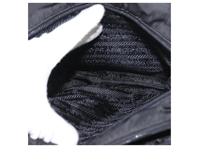 Borsa a mano PRADA in nylon nero argento Auth BA7771 - vista 22