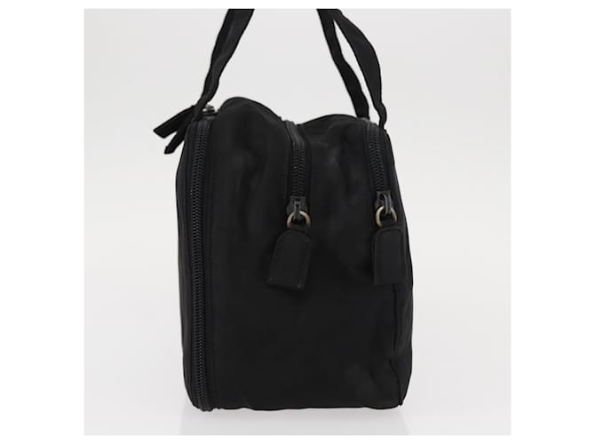 Borsa a mano PRADA in nylon nero argento Auth BA7771 - vista 4