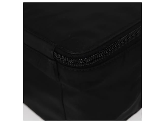 Borsa a mano PRADA in nylon nero argento Auth BA7771 - vista 8