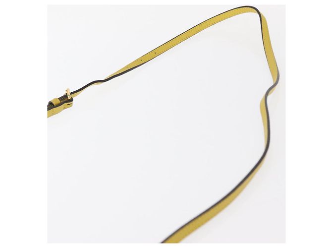 Burberry Borsa a spalla in pelle giallo oro Auth ka283 D'oro - vista 8