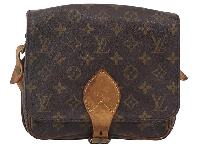 LOUIS VUITTON Borsa a Spalla Monogram Cartouchiere MM M51253 LV Auth ka331 Monogramma - vista 13