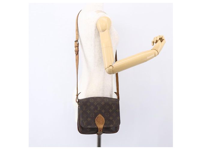 LOUIS VUITTON Borsa a Spalla Monogram Cartouchiere MM M51253 LV Auth ka331 Monogramma - vista 24