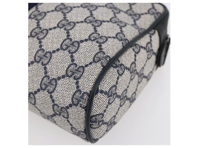 GUCCI GG Tela Sherry Line Clutch Rosso Blu 14.014.3553 Auth BA8450 Blu navy - vista 15