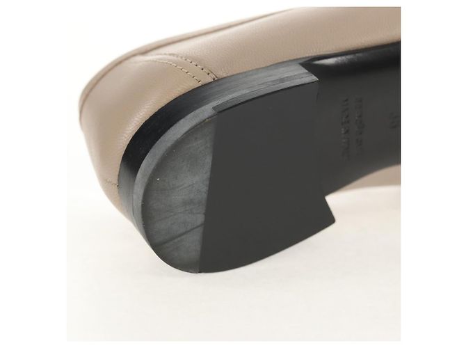 Hermès HERMES Mokassin Royale Schuhe Leder Beige Auth BA7957M - Ansicht 10