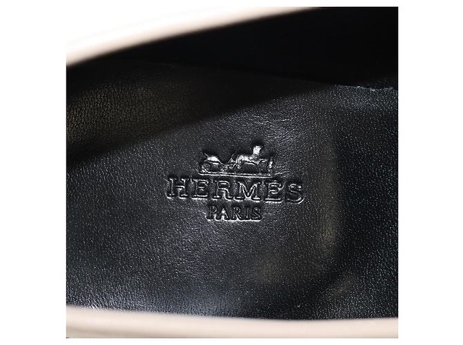 Hermès HERMES Mokassin Royale Schuhe Leder Beige Auth BA7957M - Ansicht 19