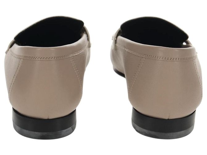 Hermès HERMES Mokassin Royale Schuhe Leder Beige Auth BA7957M - Ansicht 5