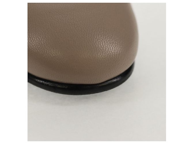 Hermès HERMES Mokassin Royale Schuhe Leder Beige Auth BA7957M - Ansicht 7