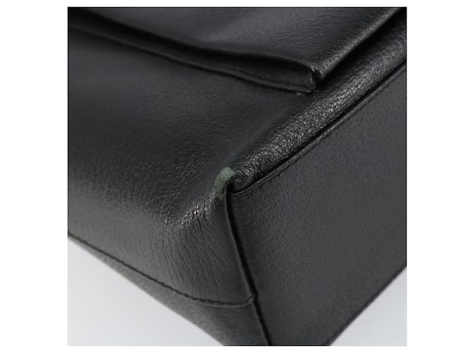 Borsa Tote in pelle nera e oro GUCCI 002 1817 0336 Auth ep12099 Nero D'oro - vista 15