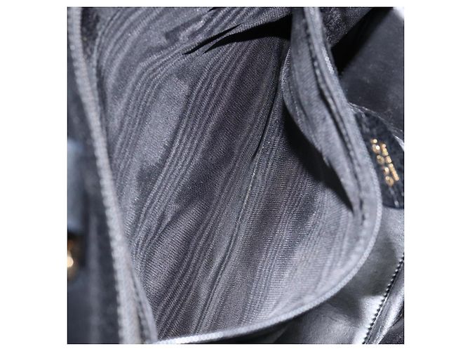 Borsa Tote in pelle nera e oro GUCCI 002 1817 0336 Auth ep12099 Nero D'oro - vista 22