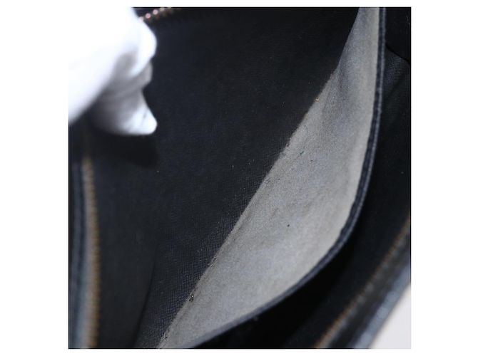 LOUIS VUITTON Pochette Uomo Epi Borsa a Clutch Nera M52522 LV Auth BA8471 Nero - vista 11