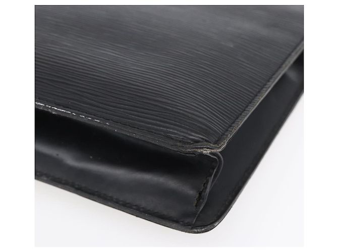 LOUIS VUITTON Pochette Uomo Epi Borsa a Clutch Nera M52522 LV Auth BA8471 Nero - vista 15