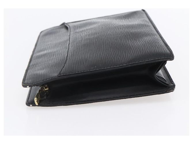 LOUIS VUITTON Pochette Uomo Epi Borsa a Clutch Nera M52522 LV Auth BA8471 Nero - vista 3