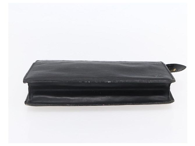 LOUIS VUITTON Pochette Uomo Epi Borsa a Clutch Nera M52522 LV Auth BA8471 Nero - vista 6