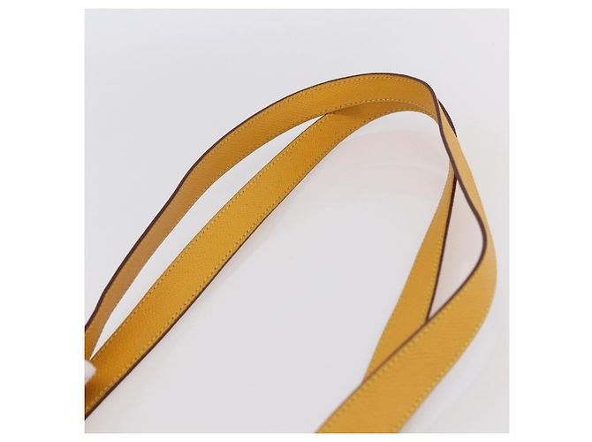 Céline Borsa a Spalla CELINE in Pelle Giallo Oro Auth 153948 D'oro - vista 8