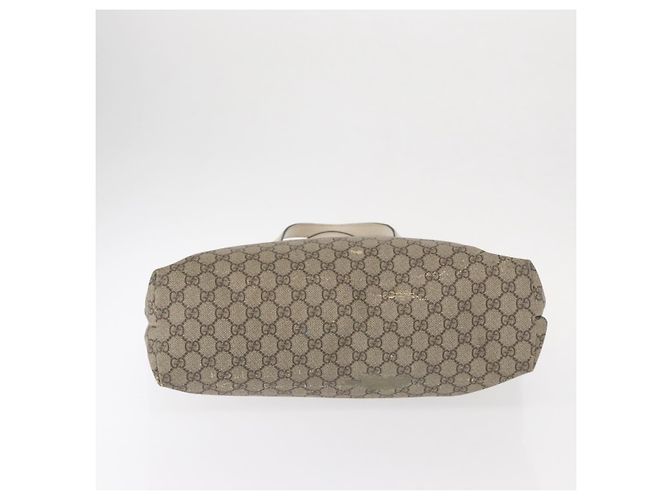 Gucci Borsa Tote GG Supreme in PVC beige argento 211137 Auth bs30938 - vista 10