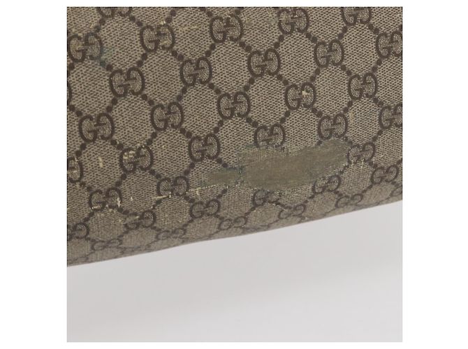Gucci Borsa Tote GG Supreme in PVC beige argento 211137 Auth bs30938 - vista 11