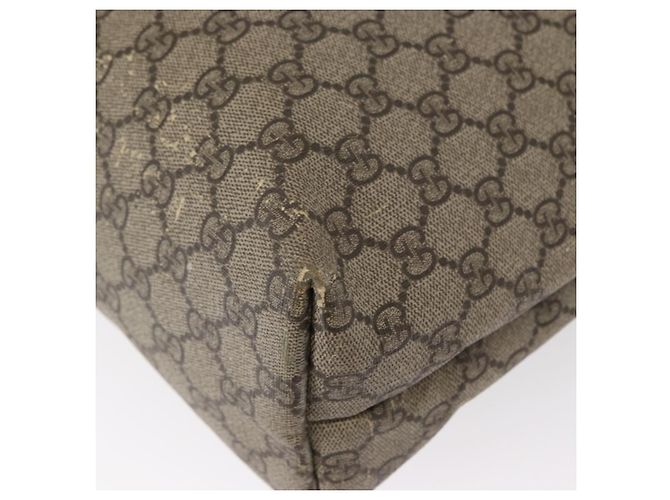 Gucci Borsa Tote GG Supreme in PVC beige argento 211137 Auth bs30938 - vista 15