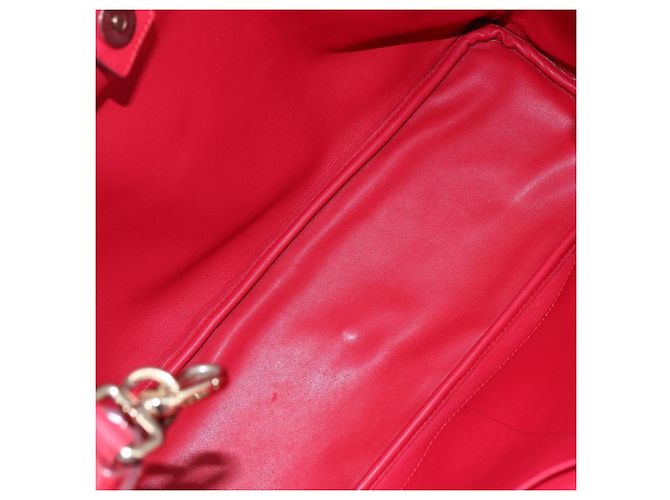Borsa a Mano Christian Dior Diorissimo in Pelle 2way Arancione Oro Auth bs30974 - vista 18