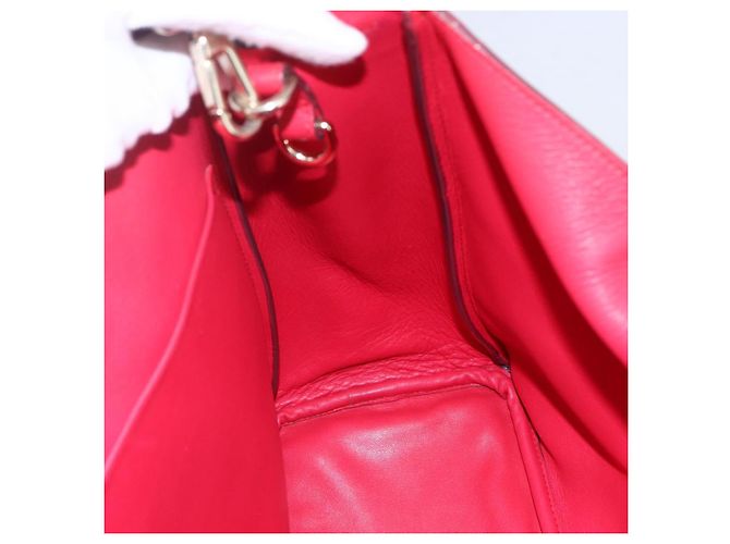 Borsa a Mano Christian Dior Diorissimo in Pelle 2way Arancione Oro Auth bs30974 - vista 20