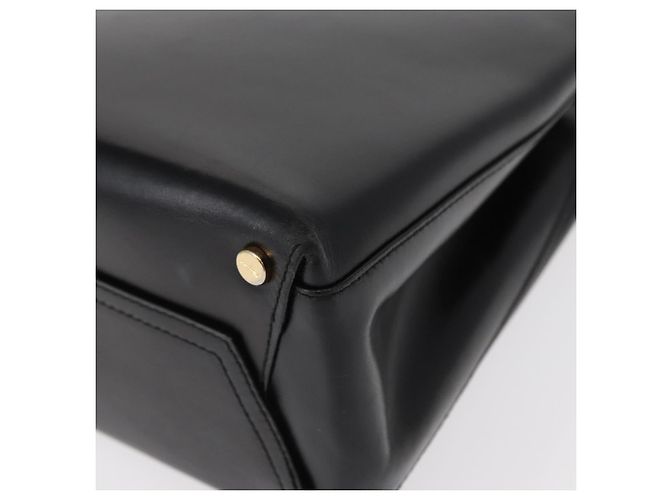 Borsa a mano Vala in pelle nera e oro Salvatore Ferragamo Auth BA7667 Nero D'oro - vista 13