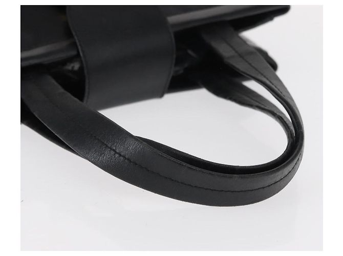 Borsa a mano Vala in pelle nera e oro Salvatore Ferragamo Auth BA7667 Nero D'oro - vista 7