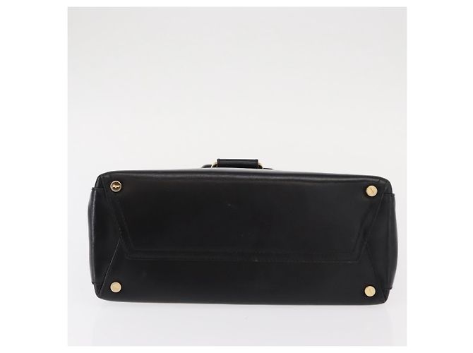 Borsa a mano Vala in pelle nera e oro Salvatore Ferragamo Auth BA7667 Nero D'oro - vista 9
