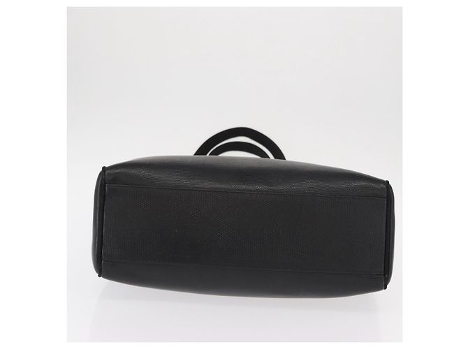Borsa Tote Vala in pelle nera e oro Auth BA7676 di Salvatore Ferragamo Nero D'oro - vista 10