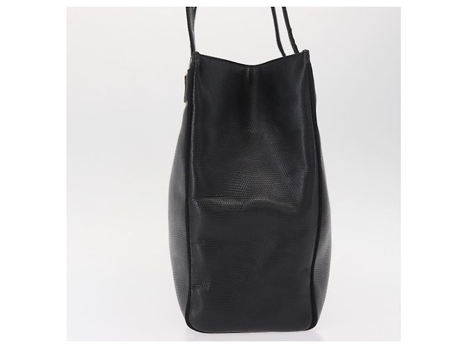 Borsa Tote Vala in pelle nera e oro Auth BA7676 di Salvatore Ferragamo Nero D'oro - vista 4