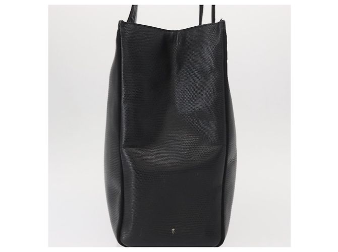 Borsa Tote Vala in pelle nera e oro Auth BA7676 di Salvatore Ferragamo Nero D'oro - vista 5