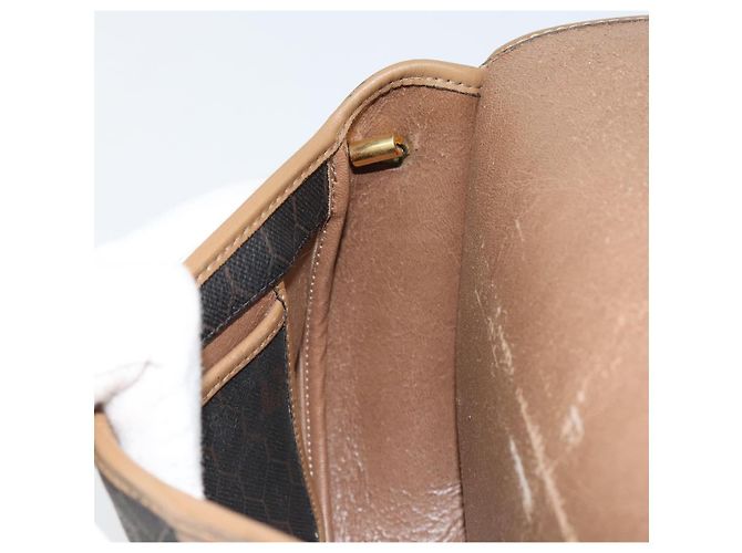 Borsa a spalla in tela a nido d'ape PVC nera e oro Auth BA7695 Christian Dior Nero D'oro - vista 19