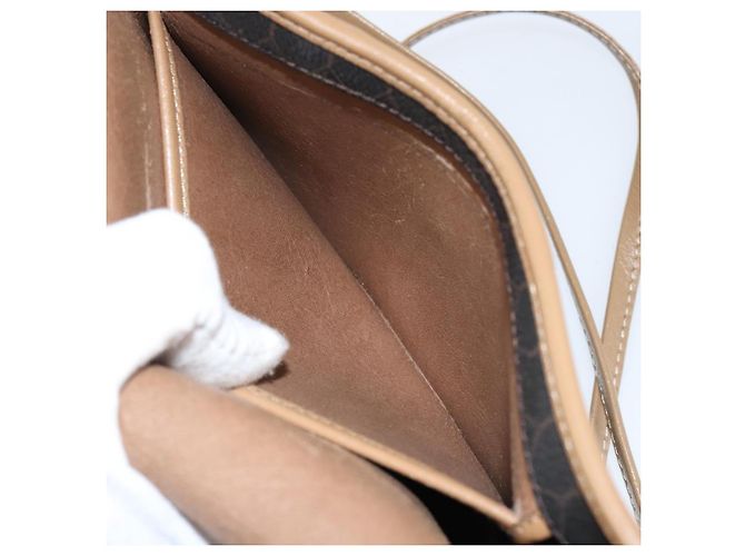 Borsa a spalla in tela a nido d'ape PVC nera e oro Auth BA7695 Christian Dior Nero D'oro - vista 20