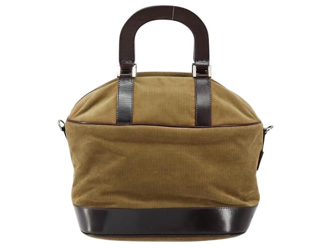 Bolso de Mano FENDI Terciopelo Beige Plata Auth bs31008 - vista 13