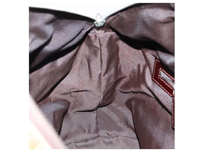 Bolso de Mano FENDI Terciopelo Beige Plata Auth bs31008 - vista 19